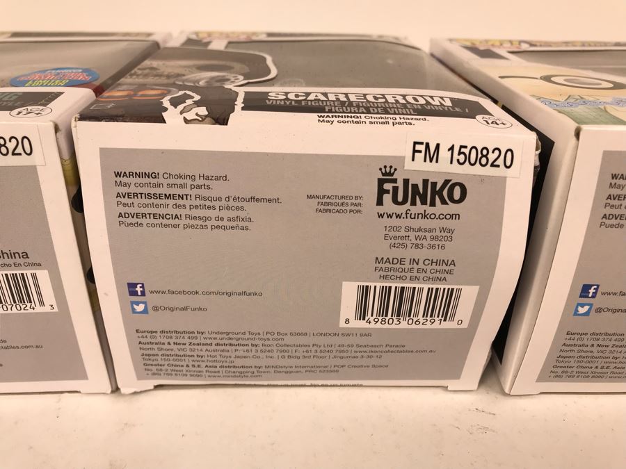 (3) New Collectible Pop! Funko Vinyl Figures: Crimson Peak Edith Cushing, Batman Scarecrow, Back To The Future Dr. Emmett Brown [Photo 13]