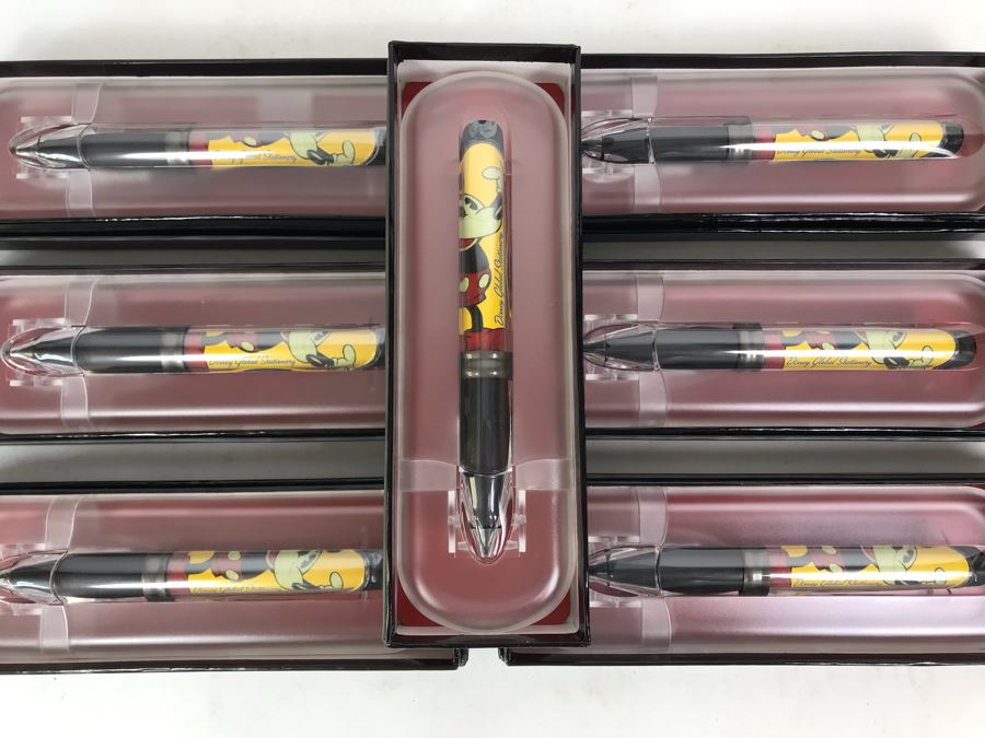 New Mickey Mouse Disney Limited Edition Individually Numbered Collectible Memorabilia Pod Pens - 7 Pens [Photo 1]