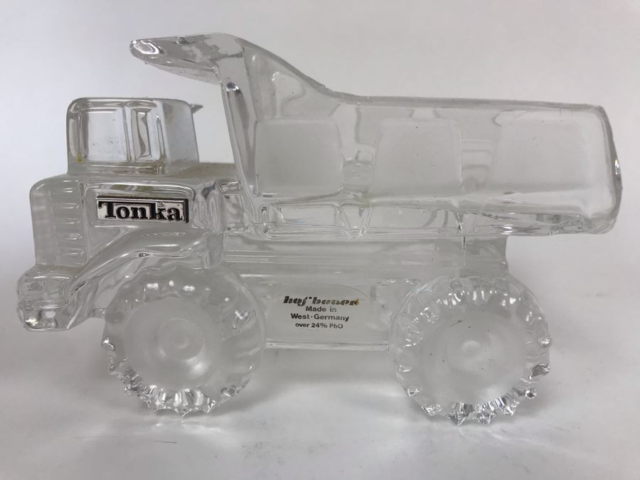 Rare Collectible Crystal TONKA Truck Figure By Hofbauer West Germany [Photo 1]