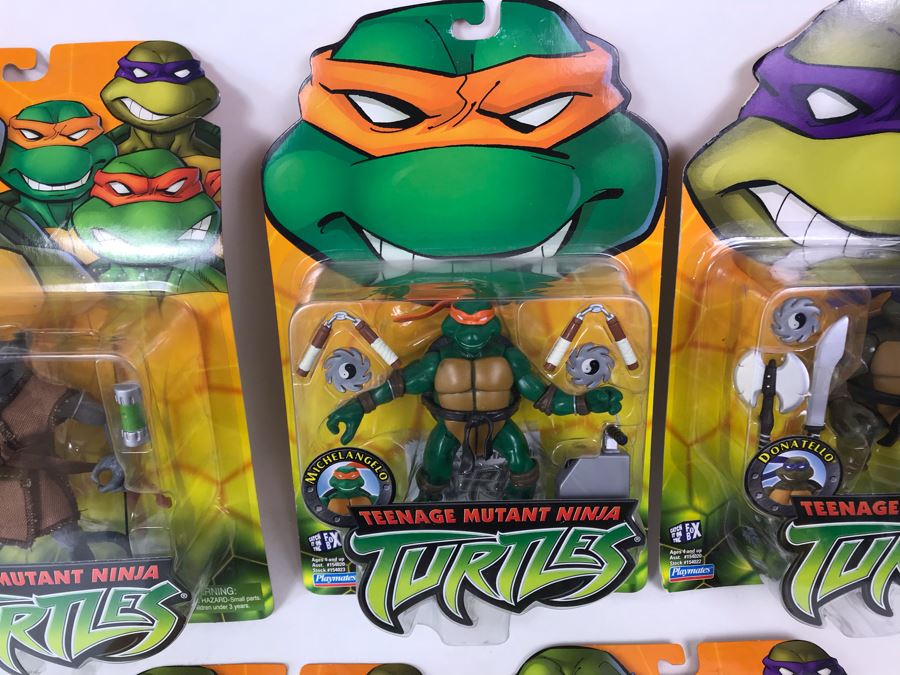 (5) New In Packaging 2002 Playmates Teenage Mutant Ninja Turtles Action Figures [Photo 3]