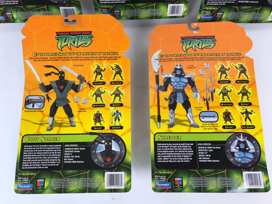 (5) New In Packaging 2002 Playmates Teenage Mutant Ninja Turtles Action Figures [Photo 14]