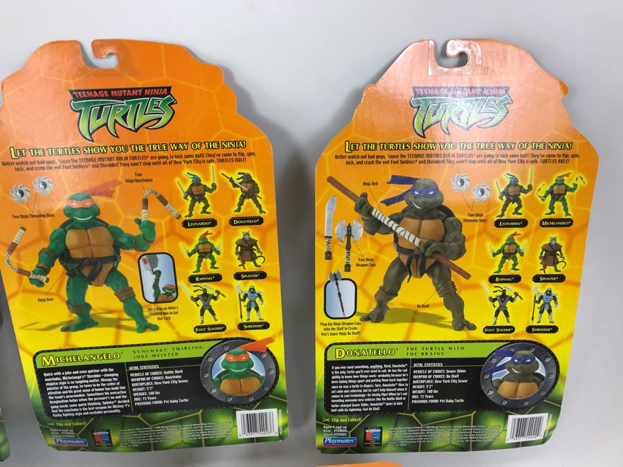 (5) New In Packaging 2002 Playmates Teenage Mutant Ninja Turtles Action Figures [Photo 15]