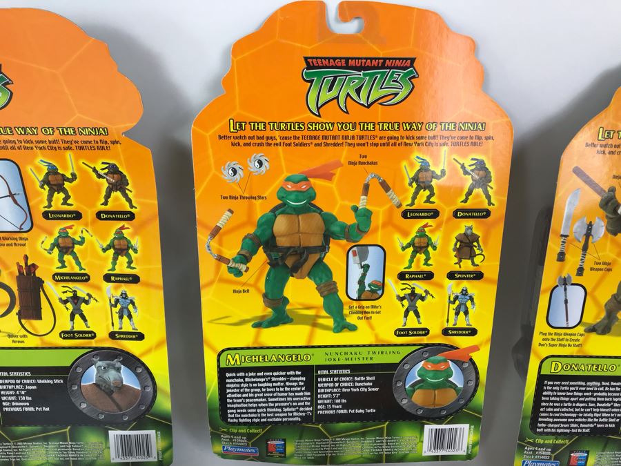 (5) New In Packaging 2002 Playmates Teenage Mutant Ninja Turtles Action Figures [Photo 16]