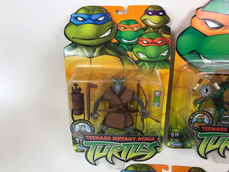 (5) New In Packaging 2002 Playmates Teenage Mutant Ninja Turtles Action ...