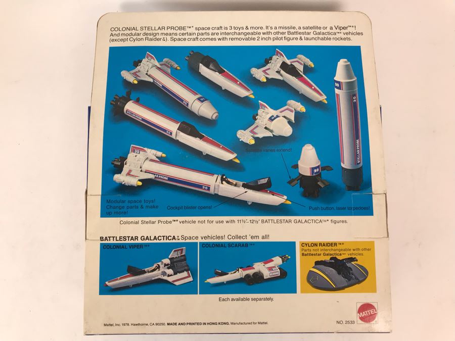 New In Box 1978 Battlestar Galactica Colonial Stellar Probe No. 2533 [Photo 8]