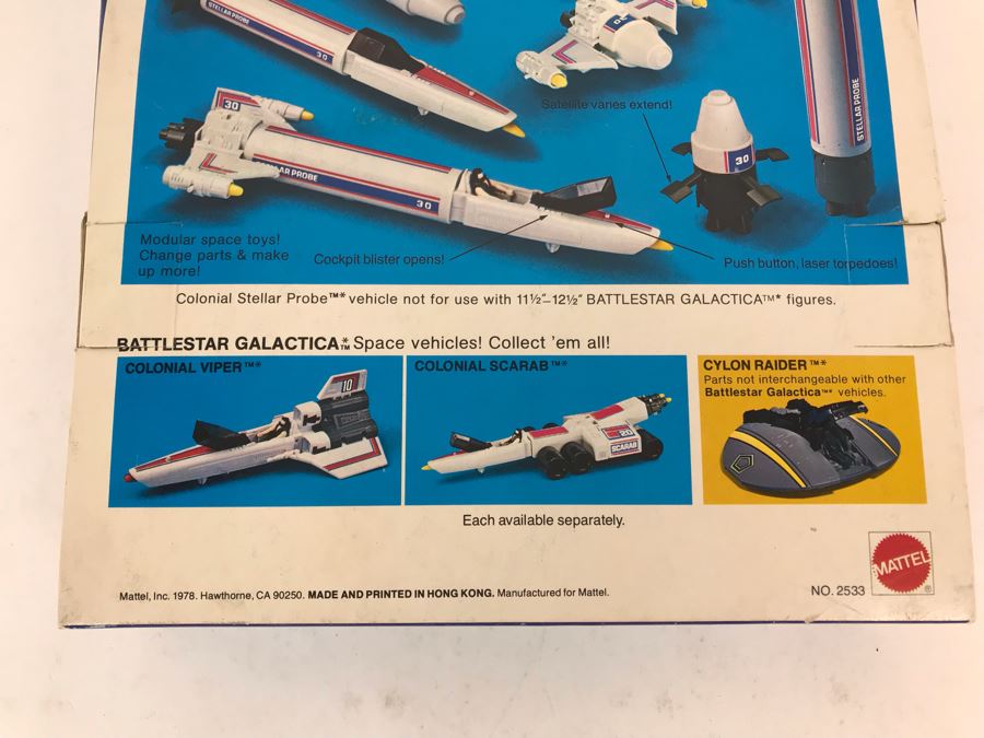 New In Box 1978 Battlestar Galactica Colonial Stellar Probe No. 2533 [Photo 10]