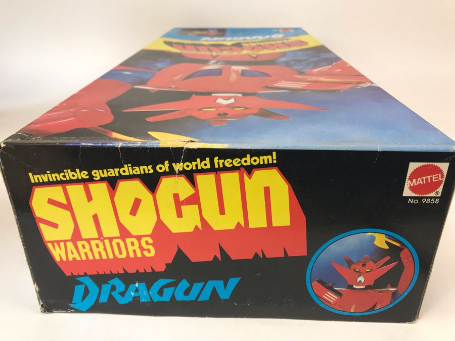 Like New 1976 Mattel Shogun Warriors Dragun 23 1/2' Tall With Box No. 9858 See Photos For Damage To Wristband Of Star Shooter That Straps Onto The Arm [Photo 19]