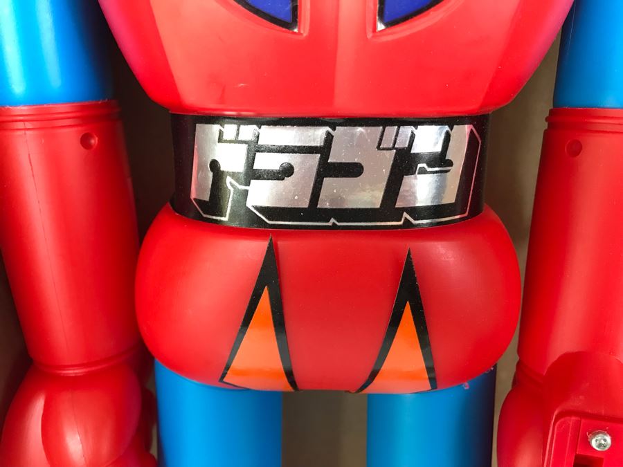 Like New 1976 Mattel Shogun Warriors Dragun 23 1/2' Tall With Box No. 9858 See Photos For Damage To Wristband Of Star Shooter That Straps Onto The Arm [Photo 24]