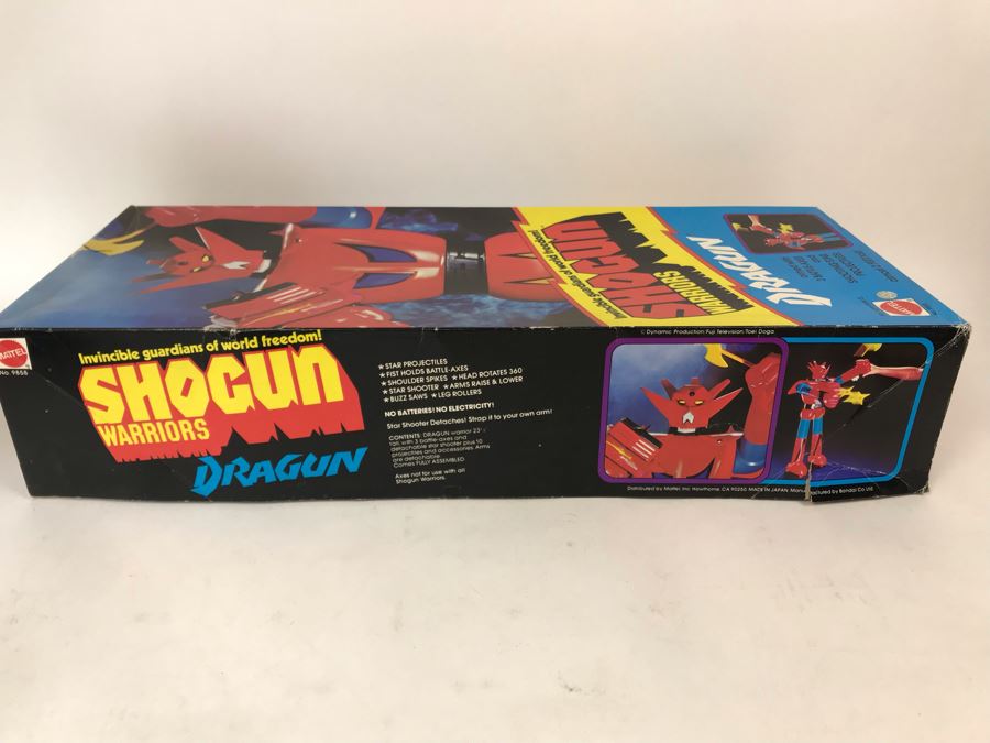 Like New 1976 Mattel Shogun Warriors Dragun 23 1/2' Tall With Box No. 9858 See Photos For Damage To Wristband Of Star Shooter That Straps Onto The Arm [Photo 13]