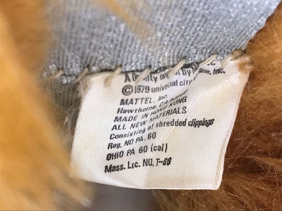 1979 Battlestar Galactica 'Talking' Daggit Plush Toy No. 1038 Pen Marked Sample Not For Sale - Draw String Stuck [Photo 10]