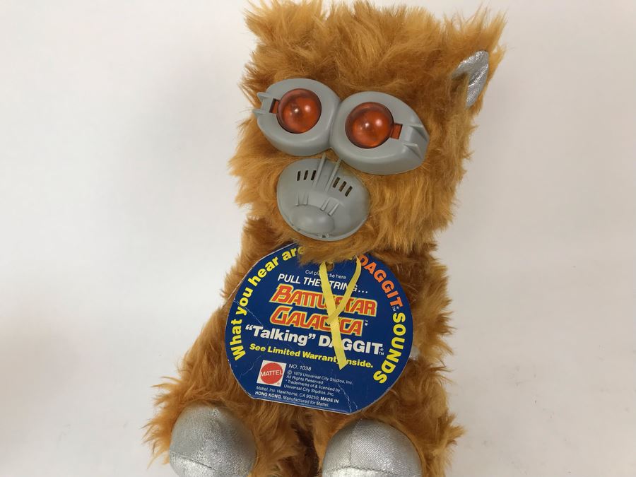 1979 Battlestar Galactica 'Talking' Daggit Plush Toy No. 1038 Pen Marked Sample Not For Sale - Draw String Stuck [Photo 4]
