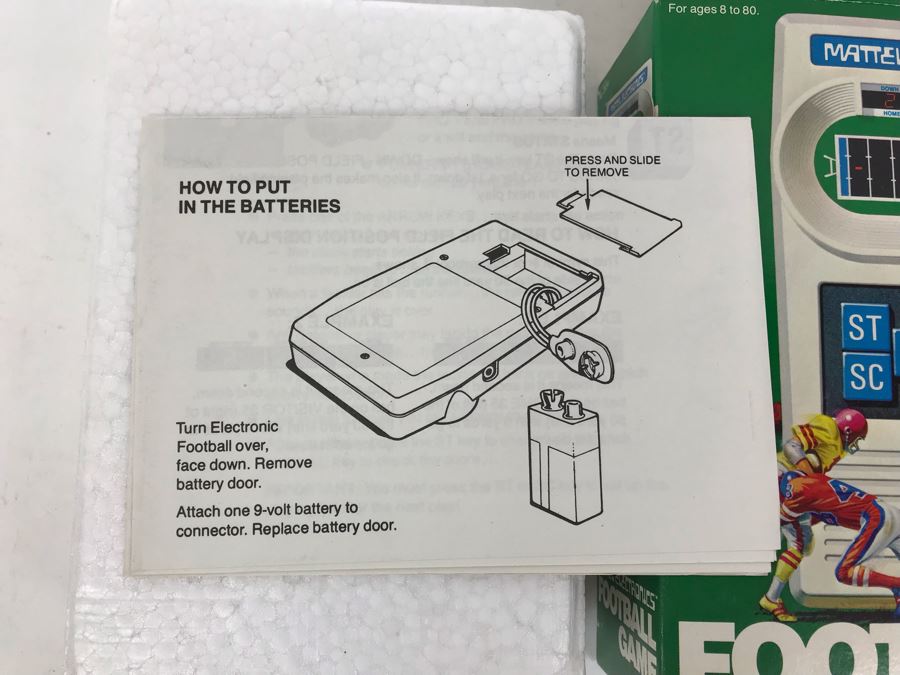 Vintage 1977 New In Box Mattel Electronics Football Game Portable Electronic Game [Photo 13]