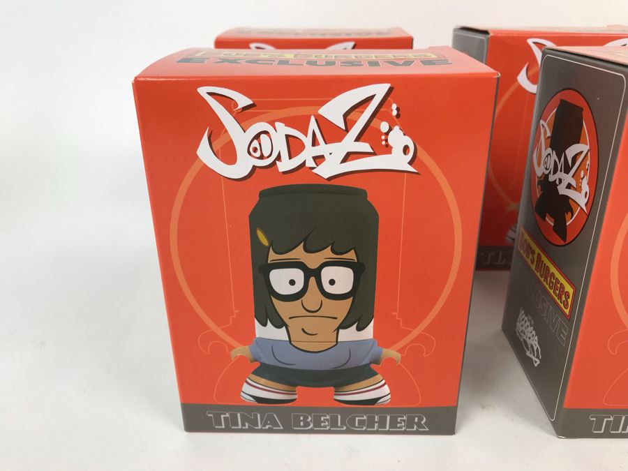 (4) New In Box 2016 Tina Belcher Bob's Burgers Exclusive SodaZ Figures By ByGeorge! Art By Francisco Herrera [Photo 3]