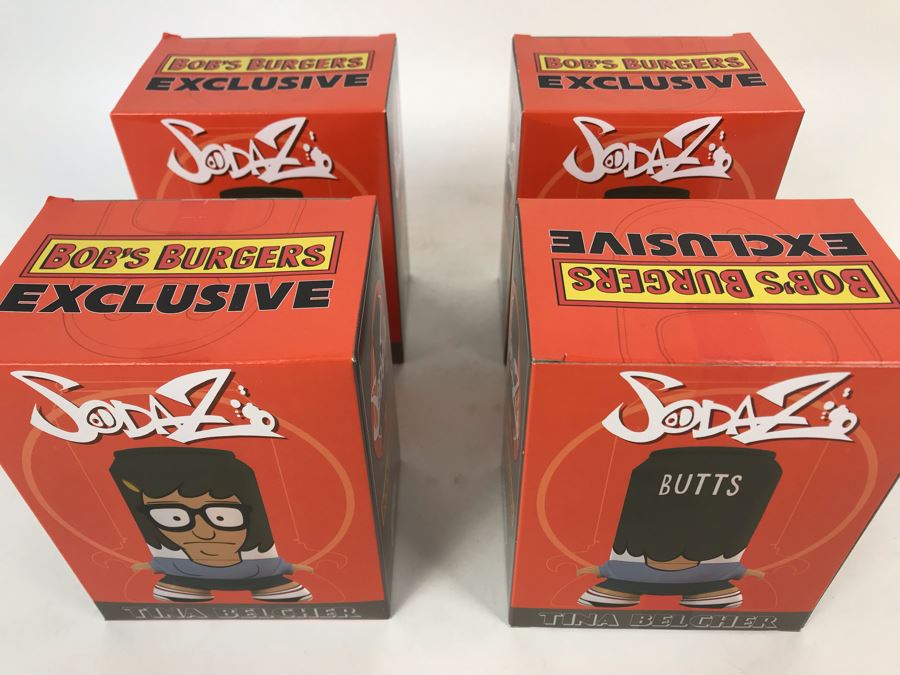 (4) New In Box 2016 Tina Belcher Bob's Burgers Exclusive SodaZ Figures By ByGeorge! Art By Francisco Herrera [Photo 3]