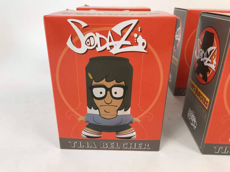 (4) New In Box 2016 Tina Belcher Bob's Burgers Exclusive SodaZ Figures By ByGeorge! Art By Francisco Herrera [Photo 2]