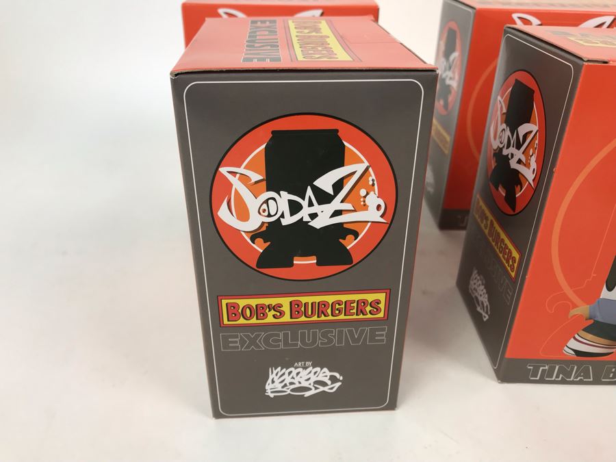 (4) New In Box 2016 Tina Belcher Bob's Burgers Exclusive SodaZ Figures By ByGeorge! Art By Francisco Herrera [Photo 4]
