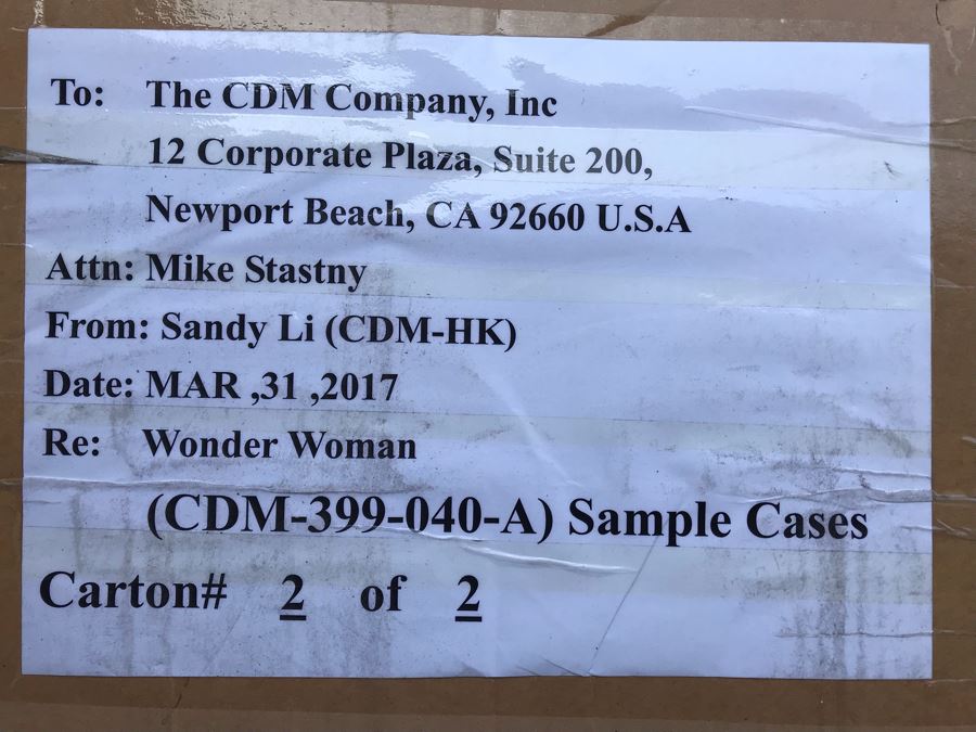 New 2017 Wonder Woman Cardboard Movie Display For Displaying 3D Glasses And Box Of New Wonder Woman And Princess Diana 3D Eyewear Glasses Approximately 100 Glasses [Photo 7]