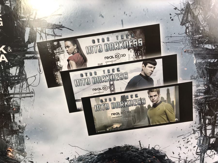 New 2013 Star Trek Into The Darkness Cardboard Movie Display For Displaying 3D Glasses And Box Of New Kirk, Spock & Uhura 3D Eyewear Glasses Approximately 120 Glasses [Photo 6]