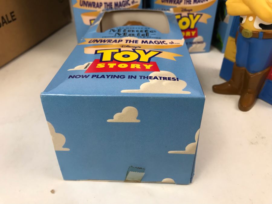 Rare New 1995 Disney's Original Toy Story One Minute Maid Woody Squeeze Bottles In Boxes - 14 Bottles [Photo 20]