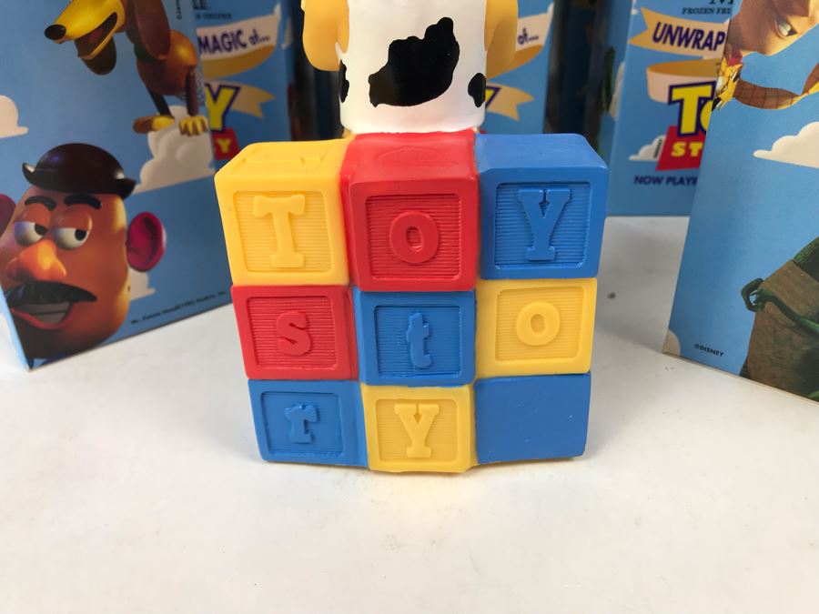 Rare New 1995 Disney's Original Toy Story One Minute Maid Woody Squeeze Bottles In Boxes - 19 Bottles [Photo 8]