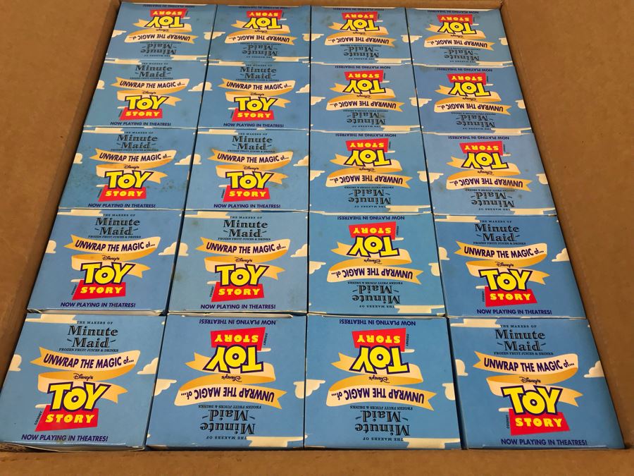 Rare New 1995 Disney's Original Toy Story One Minute Maid Rex Squeeze Bottles In Boxes - 20 Rex Bottles [Photo 13]