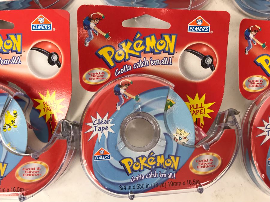 (8) New Pokemon Licensed Tape Dispensers Elmer's [Photo 3]