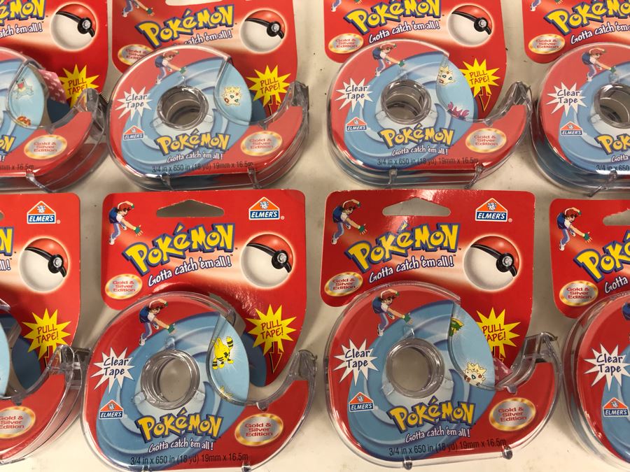 (8) New Pokemon Licensed Tape Dispensers Elmer's [Photo 2]