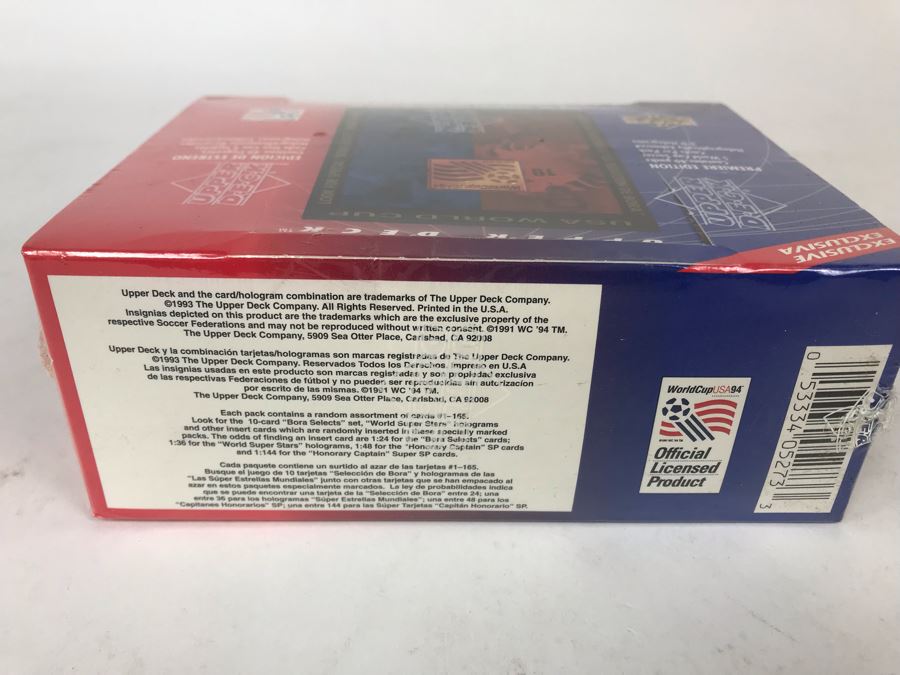 Sealed 1993 Upper Deck Exclusive USA World Cup 1994 Premiere Edition ...