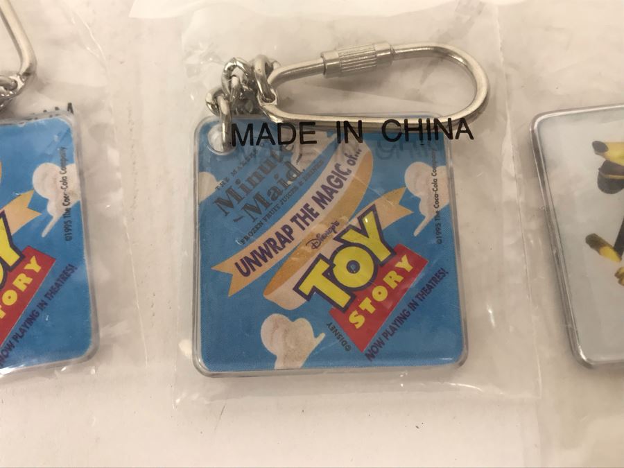 Pair Of New Disney's Original Toy Story Quartz Digital Watches Woody And Buzz Lightyear Plus (12) Original Toy Story One Key Chains [Photo 14]