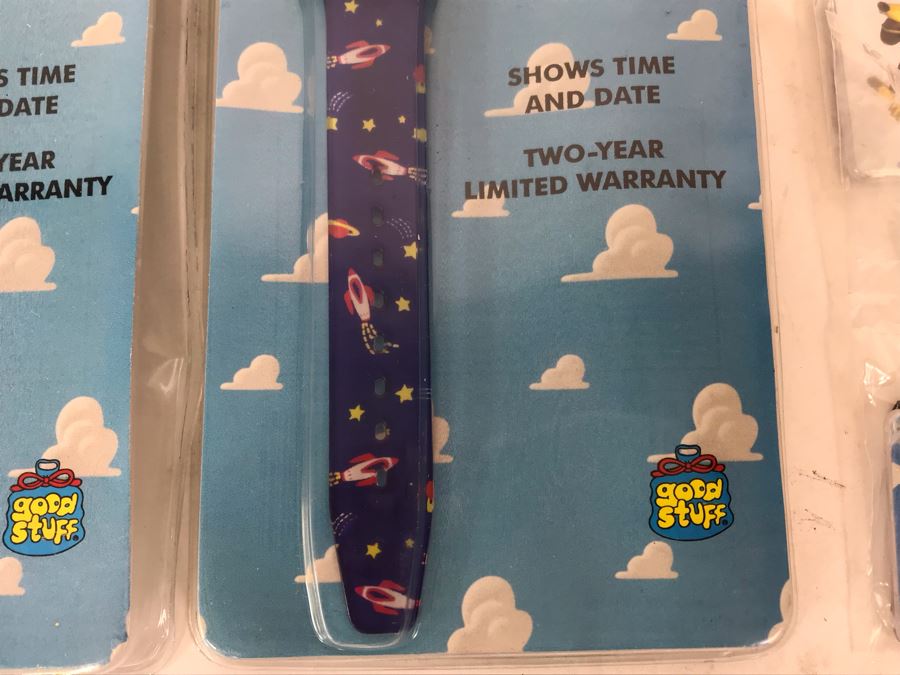 Pair Of New Disney's Original Toy Story Quartz Digital Watches Woody And Buzz Lightyear Plus (12) Original Toy Story One Key Chains [Photo 10]