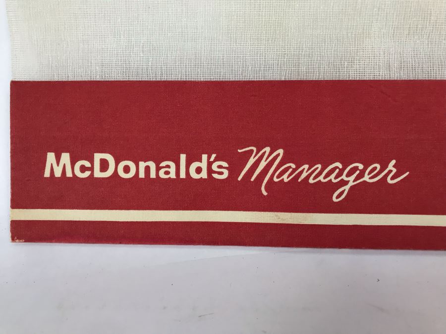 Vintage Mid-Century McDonald's Manager Paper Hat [Photo 2]