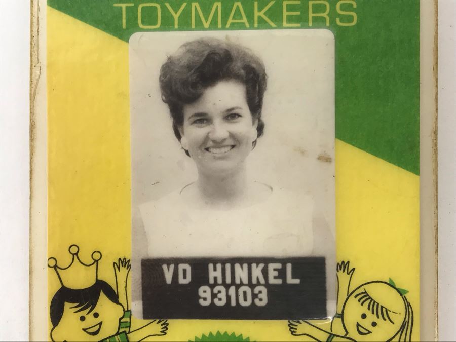 Vintage 1950s Mattel Toymakers Employee Badge Hawthorne, California [Photo 3]