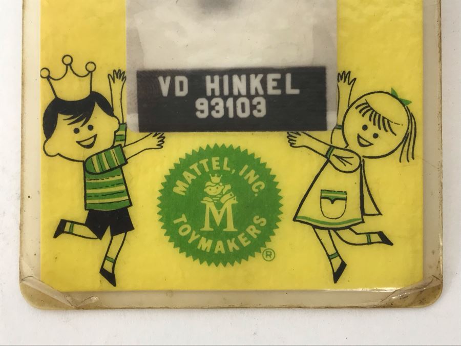 Vintage 1950s Mattel Toymakers Employee Badge Hawthorne, California [Photo 4]