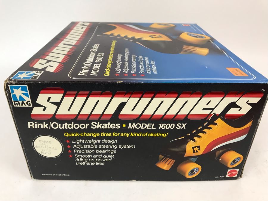 Vintage 1978 Mattel Sunrunners Roller Skates New In Box Size 11-13 [Photo 6]