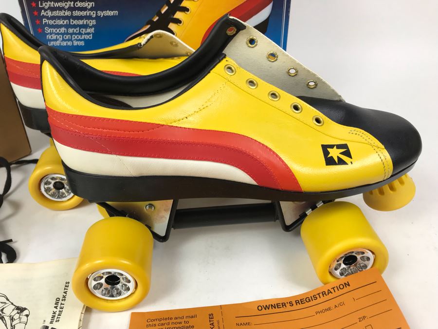 Vintage 1978 Mattel Sunrunners Roller Skates New In Box Size 11-13 [Photo 11]