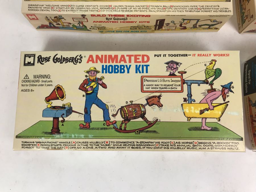 Set Of (4) Vintage 1996 New In Box Rube Goldberg's Animated Hobby Kits ...