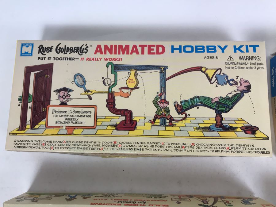 Set Of (4) Vintage 1996 New In Box Rube Goldberg's Animated Hobby Kits ...