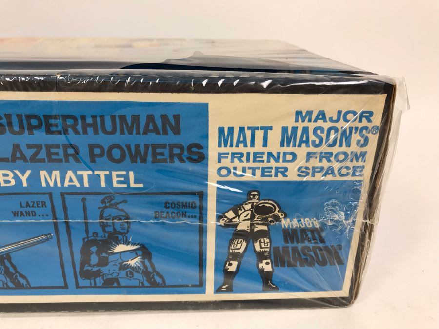 Rare Vintage 1967 Mattel New In Box Capt. Lazer Major Matt Mason Action Figure Toy 6330 - Note Tears In Protective Seal Shown In Photos [Photo 15]