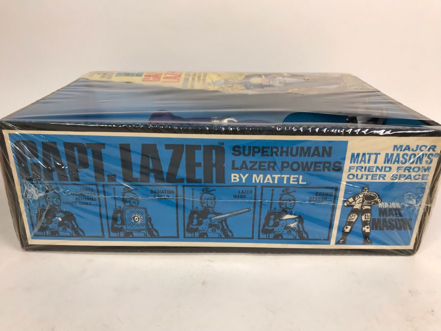 Rare Vintage 1967 Mattel New In Box Capt. Lazer Major Matt Mason Action Figure Toy 6330 - Note Tears In Protective Seal Shown In Photos [Photo 12]