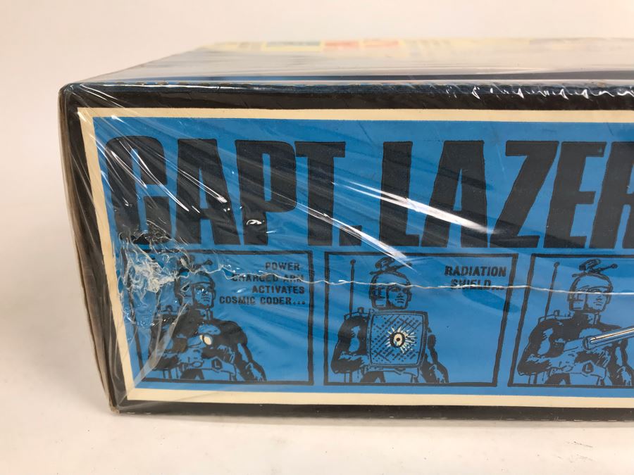 Rare Vintage 1967 Mattel New In Box Capt. Lazer Major Matt Mason Action Figure Toy 6330 - Note Tears In Protective Seal Shown In Photos [Photo 13]