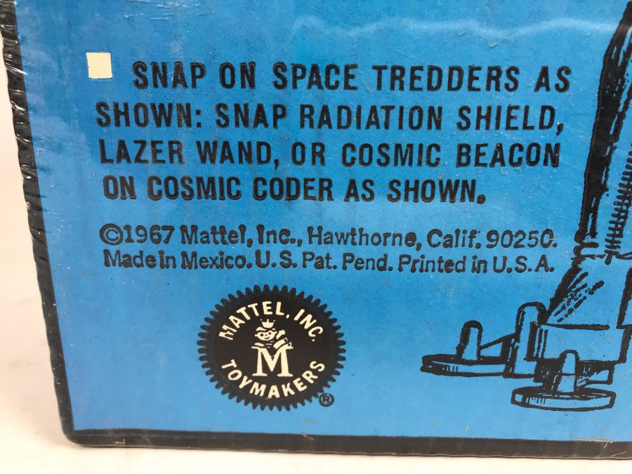 Rare Vintage 1967 Mattel New In Box Capt. Lazer Major Matt Mason Action Figure Toy 6330 - Note Tears In Protective Seal Shown In Photos [Photo 22]