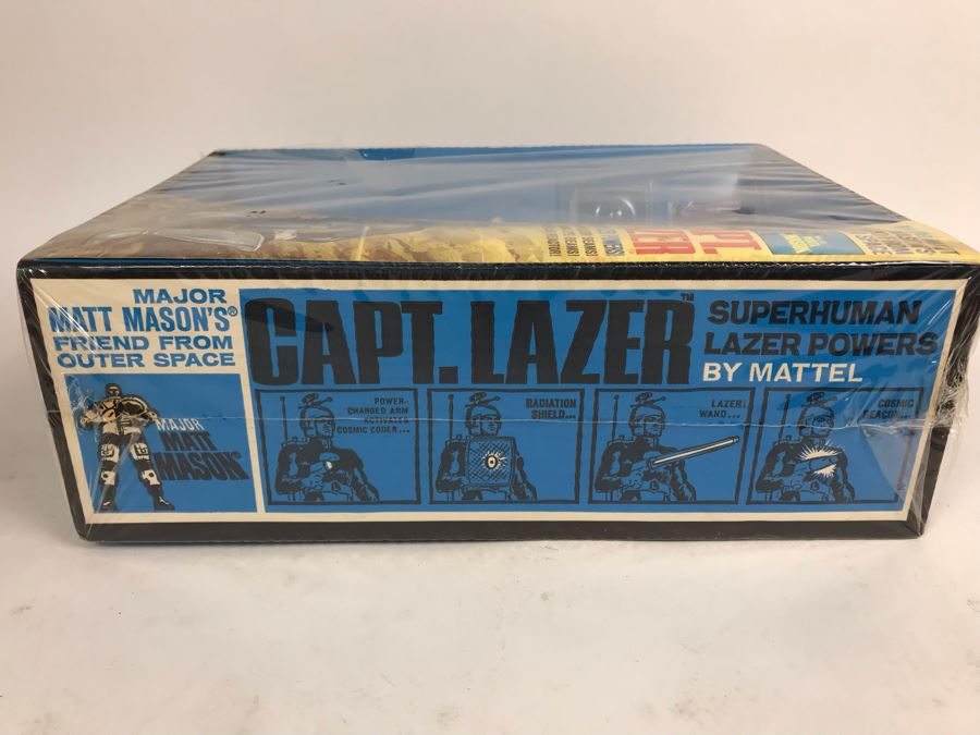 Rare Vintage 1967 Mattel New In Box Capt. Lazer Major Matt Mason Action Figure Toy 6330 - Note Tears In Protective Seal Shown In Photos [Photo 18]