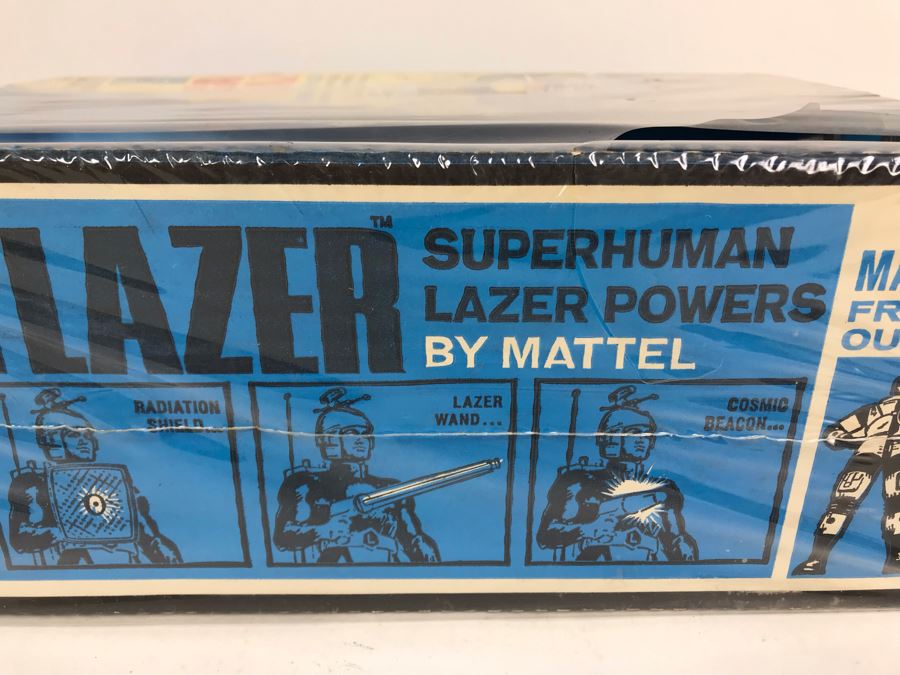 Rare Vintage 1967 Mattel New In Box Capt. Lazer Major Matt Mason Action Figure Toy 6330 - Note Tears In Protective Seal Shown In Photos [Photo 14]