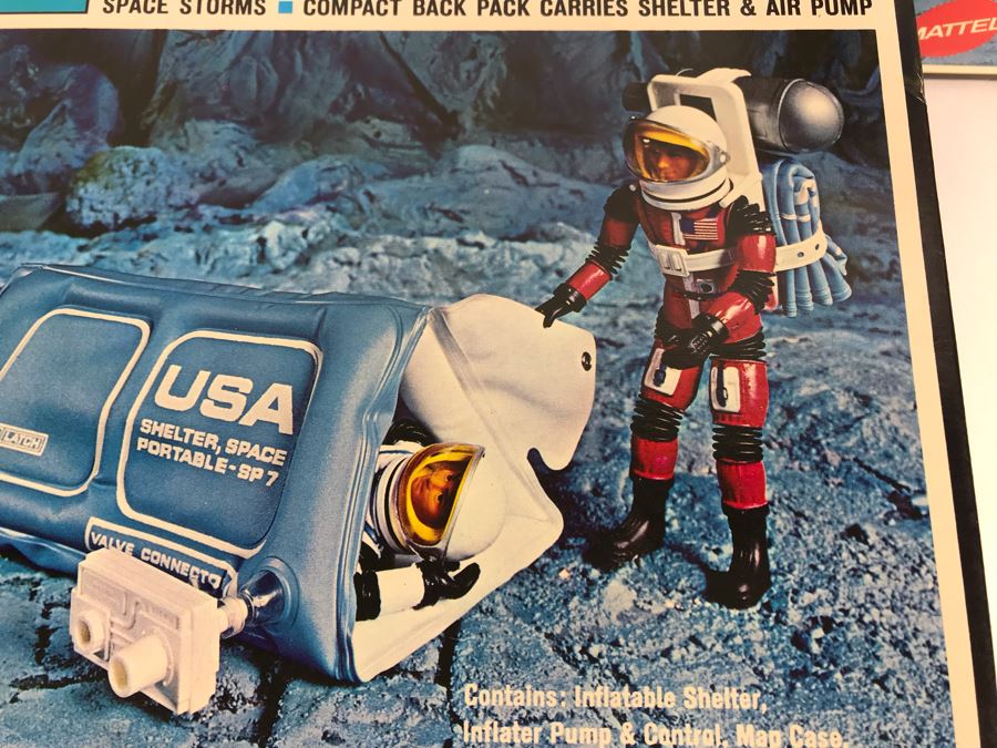 Pair Of Vintage 1969 New In Box Mattel's Man In Space Space Shelter Paks Major Matt Mason [Photo 4]