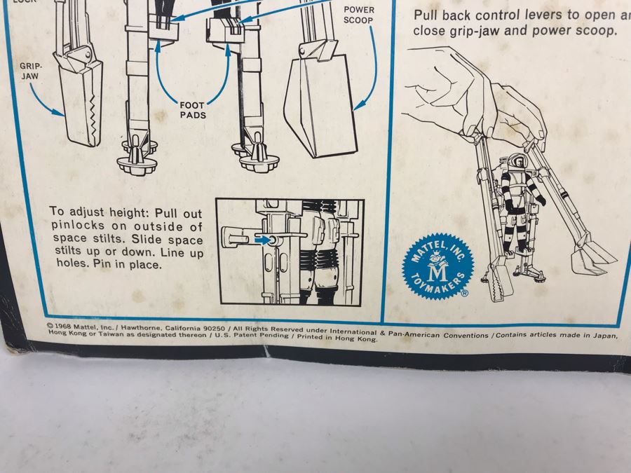 Vintage 1968 New In Package Mattel's Man In Space Supernaut Power-Limbs Pak Major Matt Mason 6343 [Photo 14]