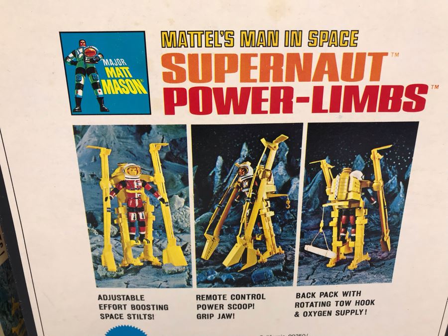 Pair Of Vintage 1969 New In Box Mattel's Man In Space Supernaut Power-Limbs Major Matt Mason 6343 [Photo 10]