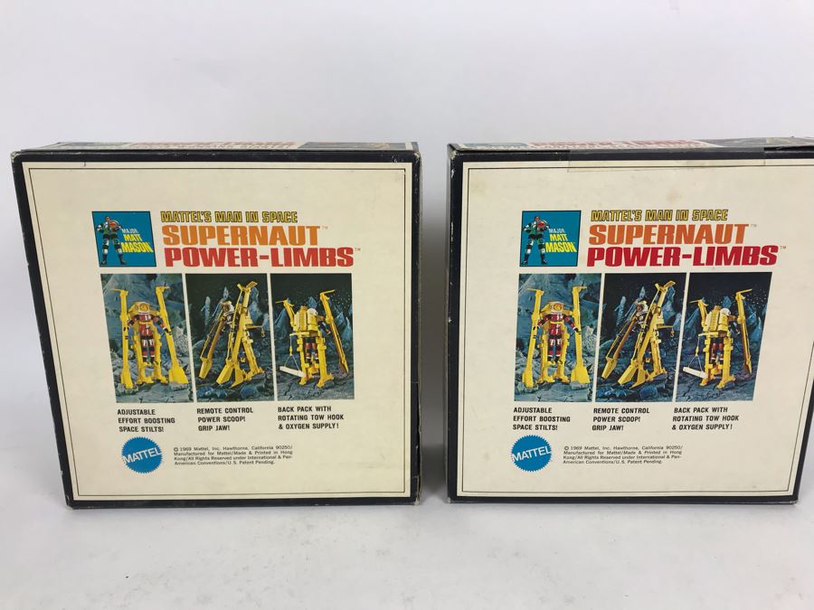 Pair Of Vintage 1969 New In Box Mattel's Man In Space Supernaut Power-Limbs Major Matt Mason 6343 [Photo 8]