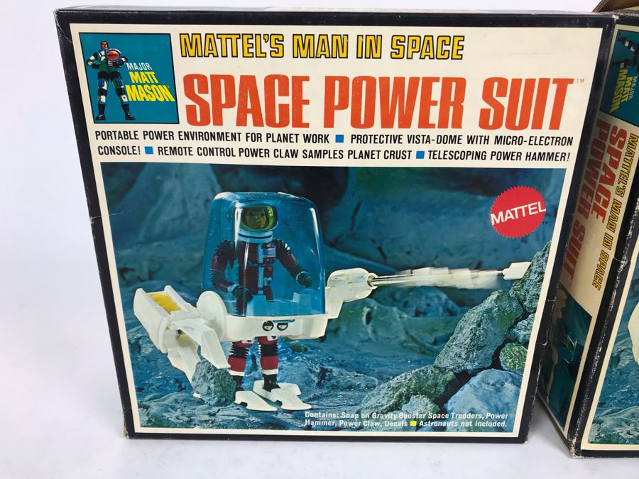 Vintage 1969 (1) New In Box And (1) Opened Box Mattel's Man In Space Space Power Suit Major Matt Mason 6344 [Photo 2]