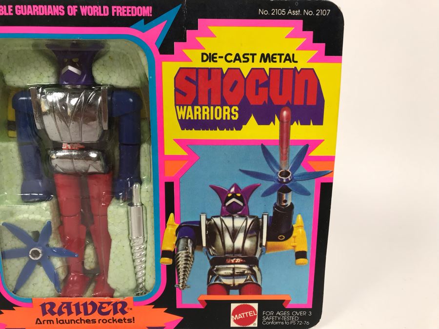 Vintage 1977 New In Box Mattel Shogun Warriors Raider Die-Cast Metal Robot Toy Action Figure [Photo 4]