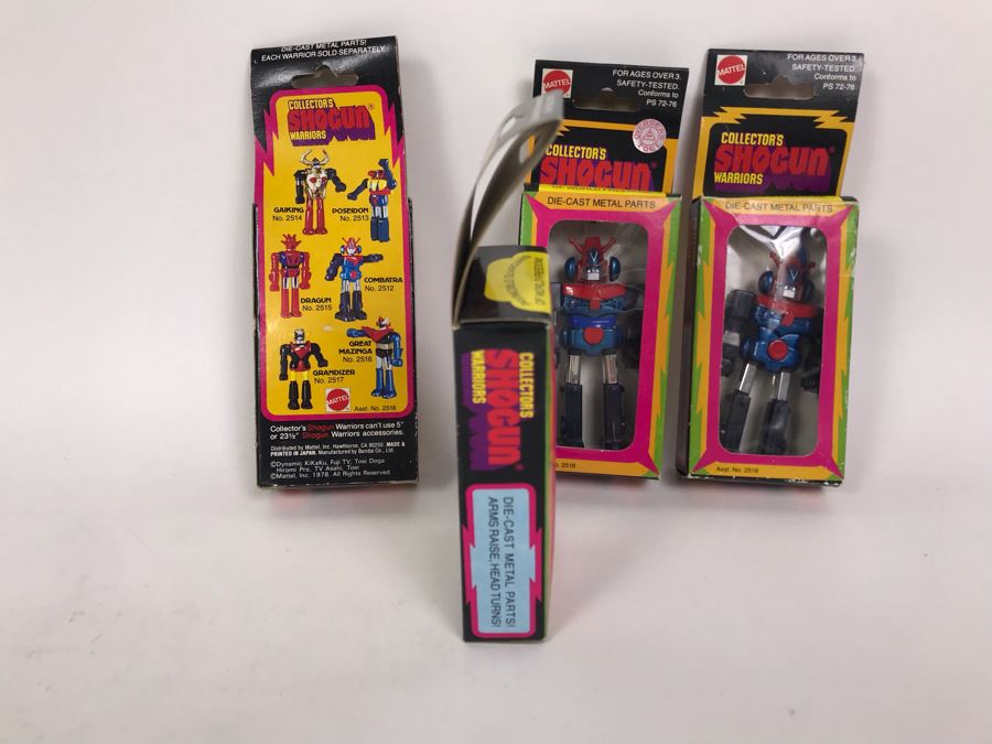 (4) Vintage 1978 Mattel Shogun Warriors Collector's Series Combatra Diecast Metal Action Figure Robot 2518 2512 [Photo 7]